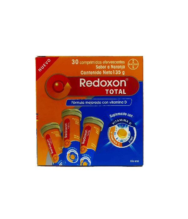 REDOXON TOTAL CAJA CON 3 FRASCOS C/U X 10 TABLETAS EFERVESCENTES  